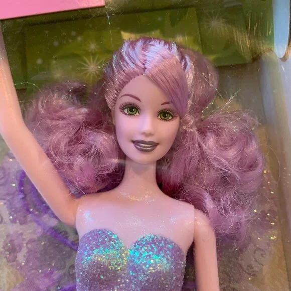 Barbie 2003 Fairytopia Purple Sparkle Fairy Mattel 3+ H2726 NRFB - Picture 3 of 14